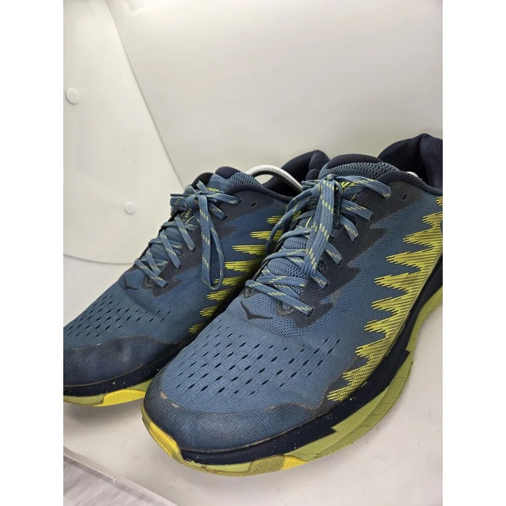 Hoka One One Torrent 3 Trail Shoes Men's 12.5D Blue Road Running Hiking Sneakers - Picture 5 of 9